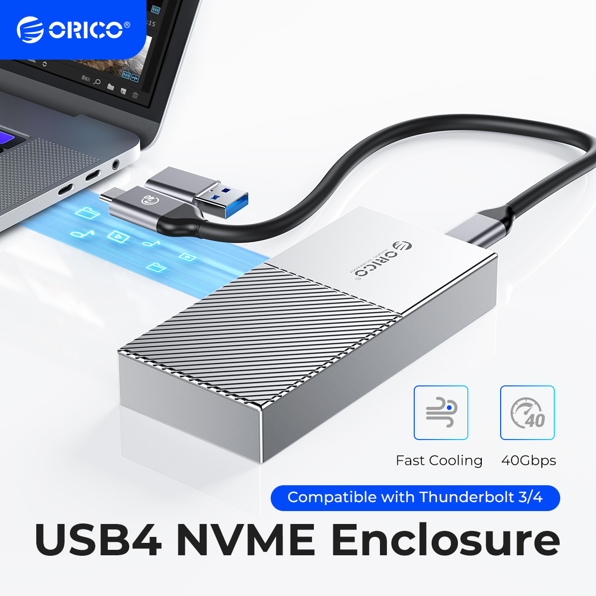 Thunderbolt 4 External Ssd 4Tb - ORICO USB4 NVMe SSD Carcasa 40Gbps