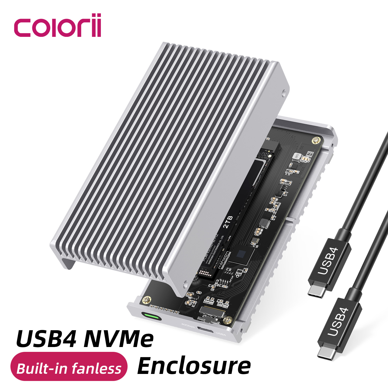 Usb4 40Gbps External Ssd 8Tb - Caja SSD externa Thunderbolt USB4 de