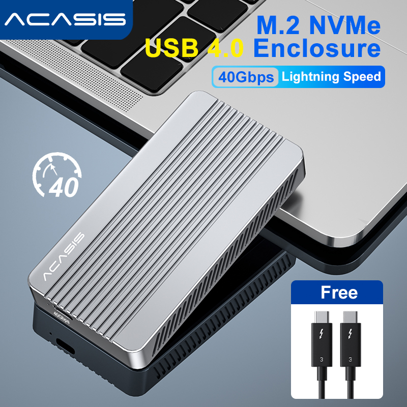 Usb4 40Gbps External Ssd 8Tb - ACASIS-controlador duro externo M.2 NVMe PCIe