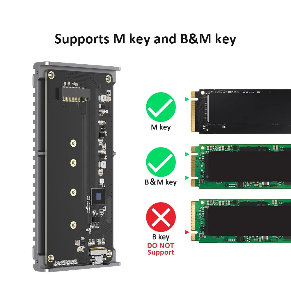 Caja SSD USB4 M.2 NVMe de 40Gb - Usb4 40Gbps External Ssd 8Tb reseña y precio