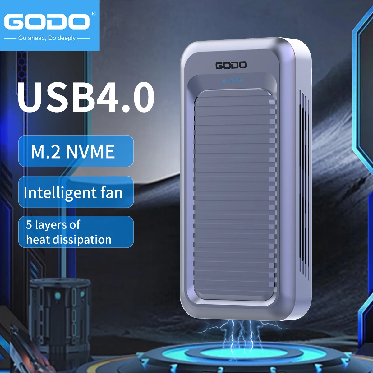 GODO Carcasa Externa para Disc - Thunderbolt 4 External Ssd 4Tb reseña y precio
