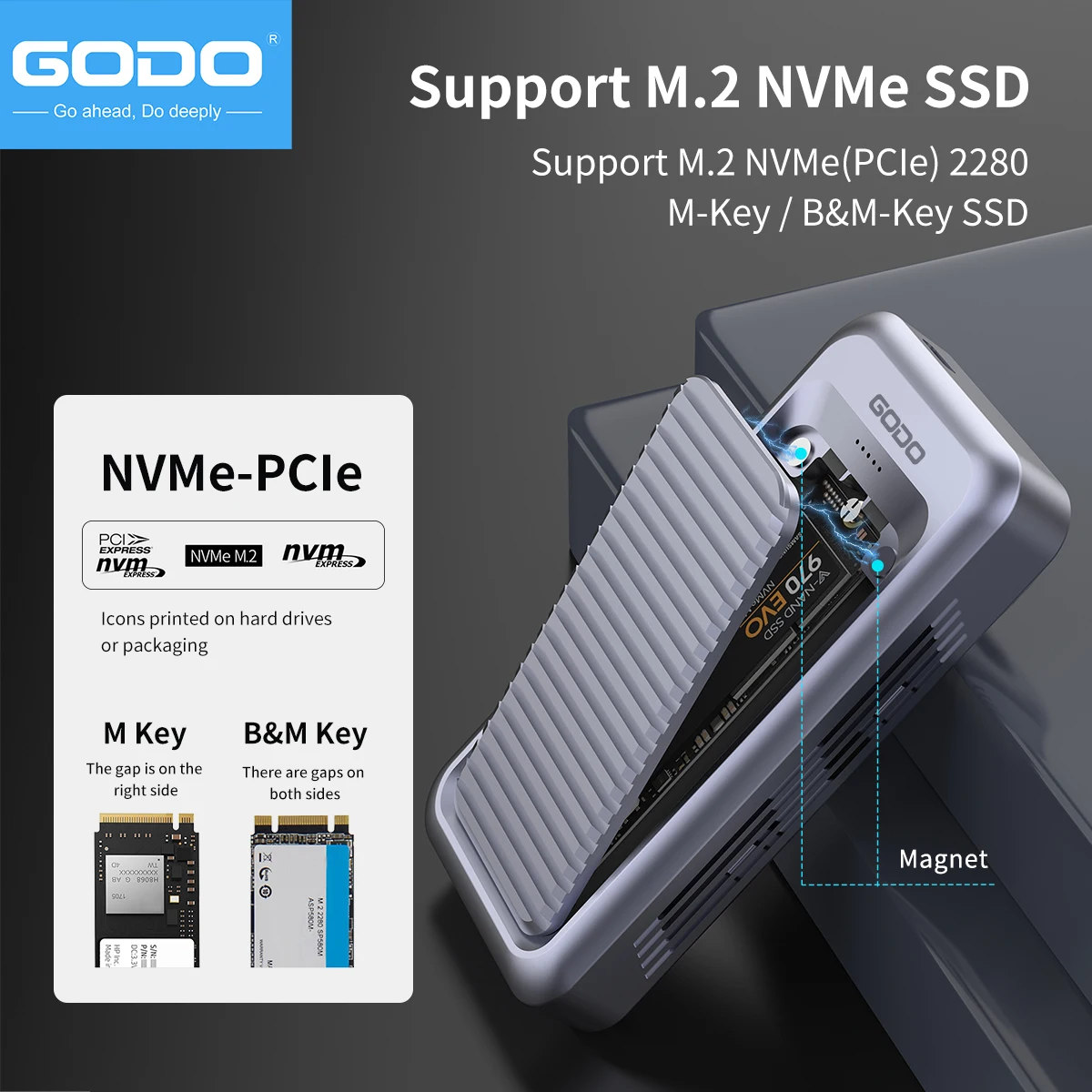 GODO Carcasa Externa para Disc - Thunderbolt 4 External Ssd 4Tb reseña y precio