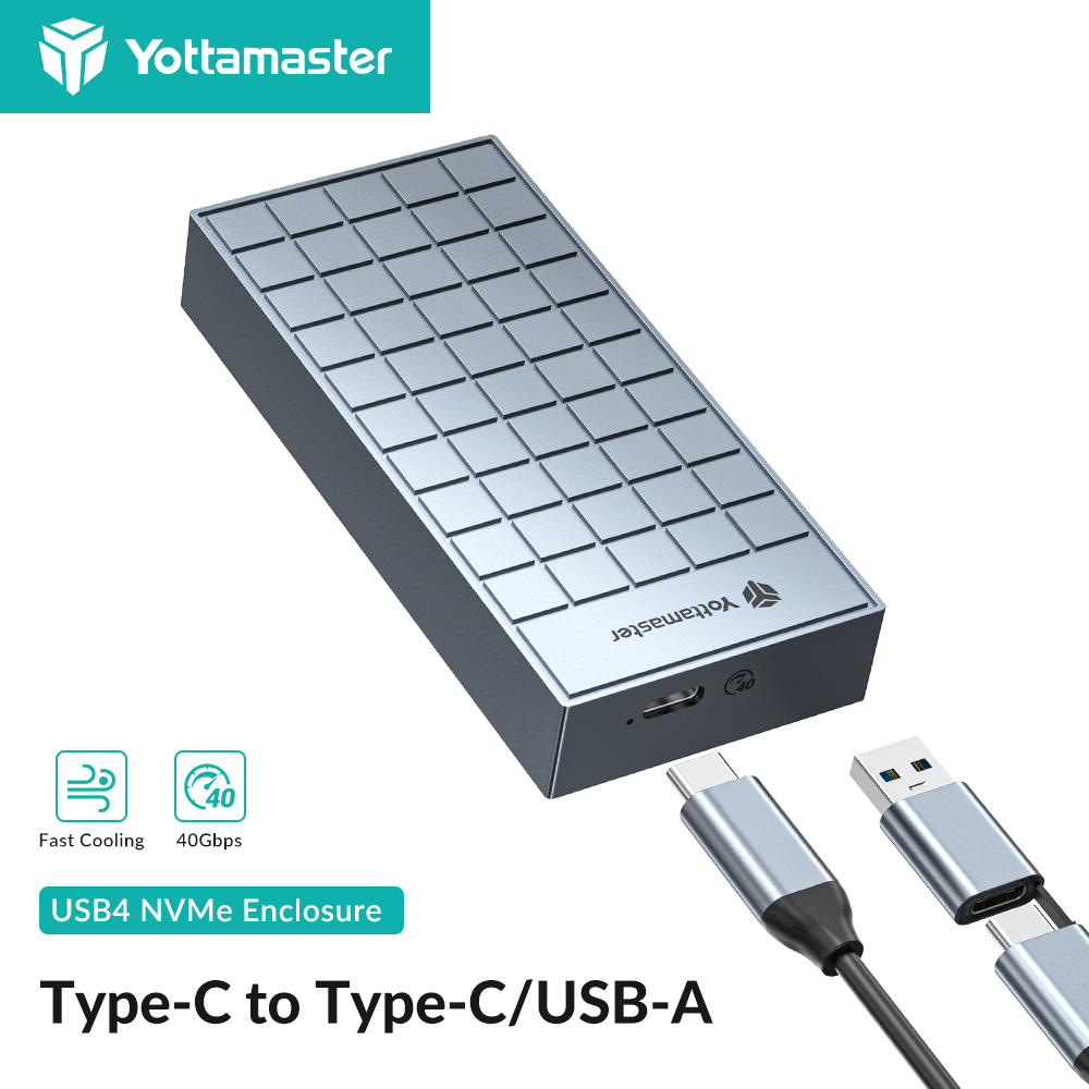 Yottamaster-carcasa de disco d - Thunderbolt 4 External Ssd 4Tb reseña y precio