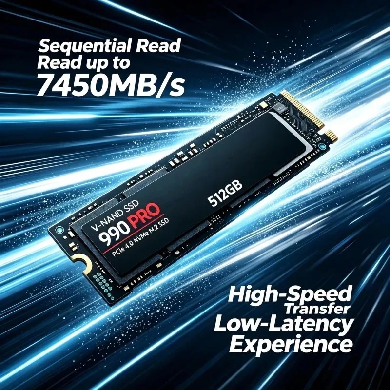 SSD Original 990 PRO – 512GB/1 - Pcie 4.0 4Tb 2280 Ssd 7450Mbps reseña y precio